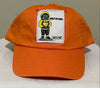 Great Big Mess Embroidered Dad Hat by VLEIGH (Orange & Yellow)