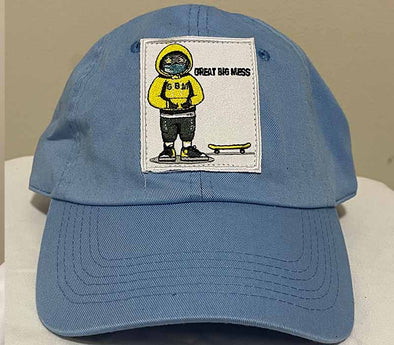 Great Big Mess Embroidered Dad Hat by VLEIGH (Carolina Blue & Yellow)
